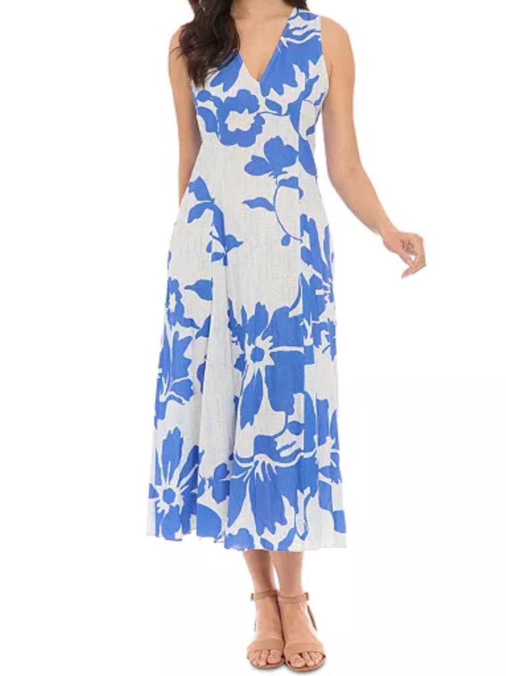 NWT London Times Floral Print A-Line Dress